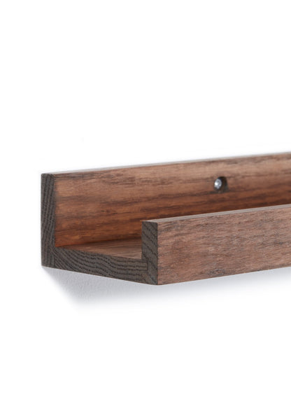 Rynx | Dark Oak Wall Shelf, 24 Inch | 61 cm