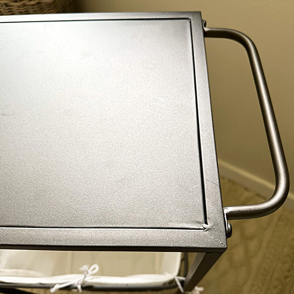 Rynx | Multipurpose iron rolling table with basket
