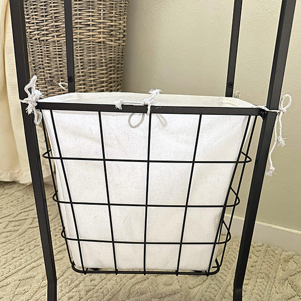 Rynx | Multipurpose iron rolling table with basket