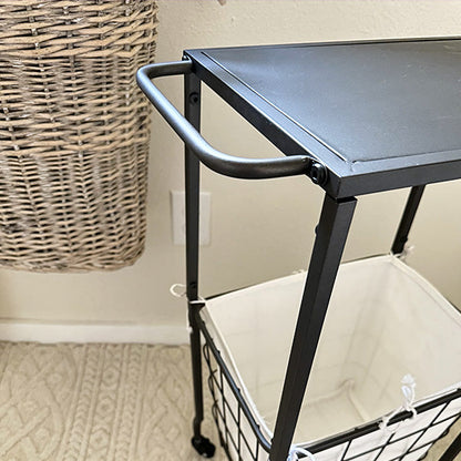 Rynx | Multipurpose iron rolling table with basket
