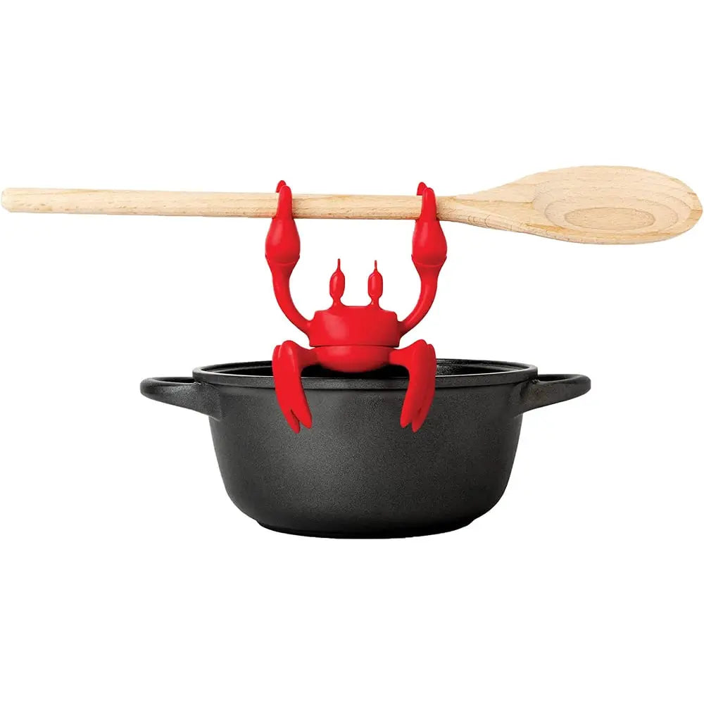 Rynx | Silicone Kitchen Utensil – Cute Crab Holder with Steam Release Function!