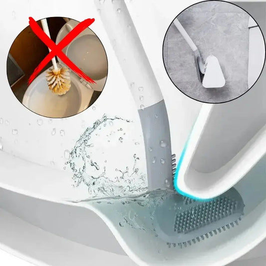 Rynx | Silicone Toilet Brush with Wall Mount