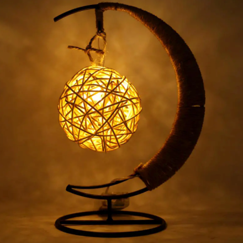 Rynx | Creative Hand Rattan LED Table Lamp