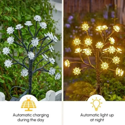 Rynx | Solar Cherry Blossom Lights | Waterproof LED Decor for Outdoors
