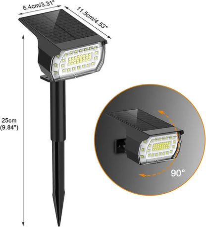 Rynx | Solar-LED-Spotlight for outdoor use – Weatherproof garden lighting with 3 brightness levels