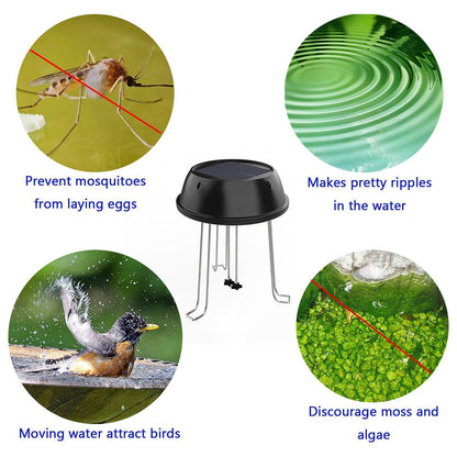 Rynx | Solar Powered Bird Bath Water Wiggler