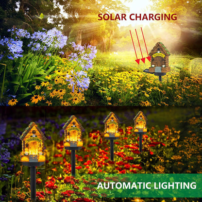 Rynx | Solar-powered LED Fairy House Stake Light
