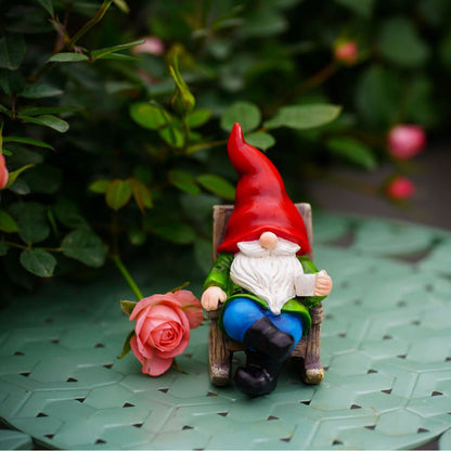 Rynx | Solar Powered LED Garden Gnome Statue
