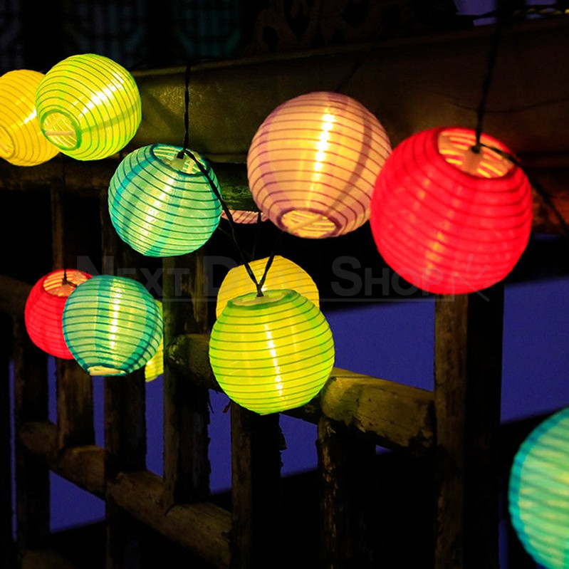 Rynx | Solar-powered LED Silk Lantern Light String