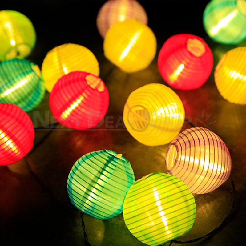 Rynx | Solar-powered LED Silk Lantern Light String