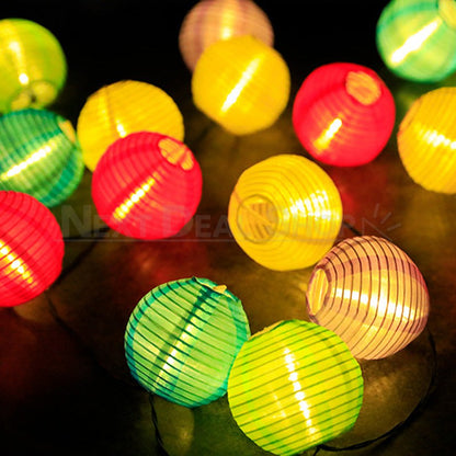 Rynx | Solar-powered LED Silk Lantern Light String