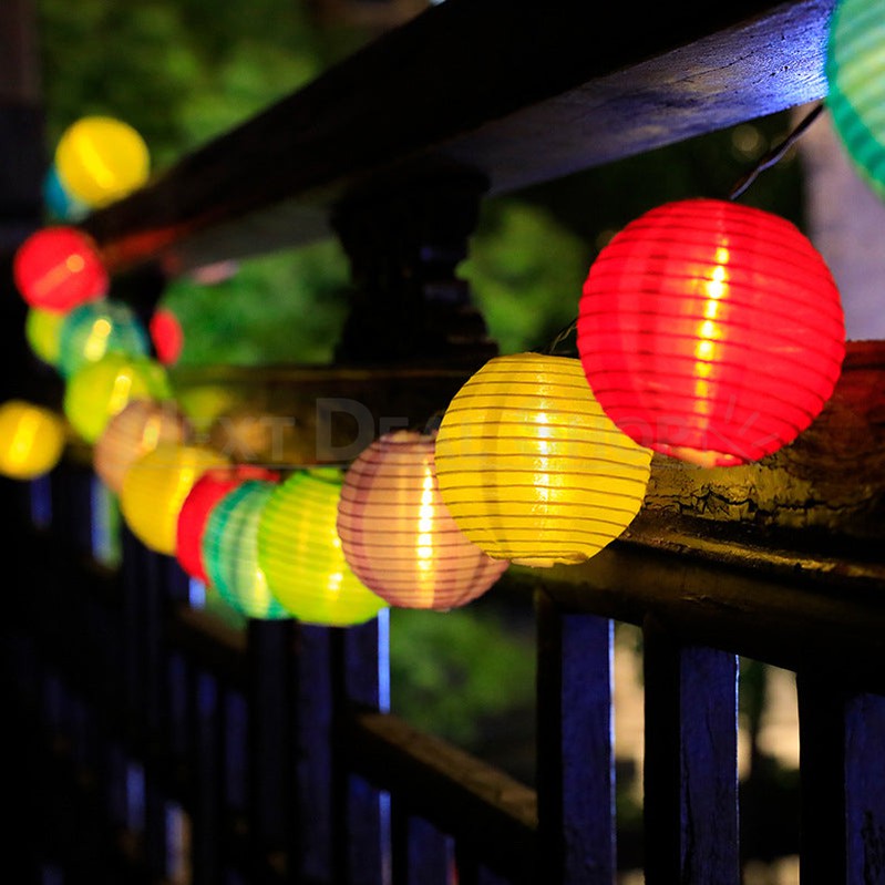 Rynx | Solar-powered LED Silk Lantern Light String