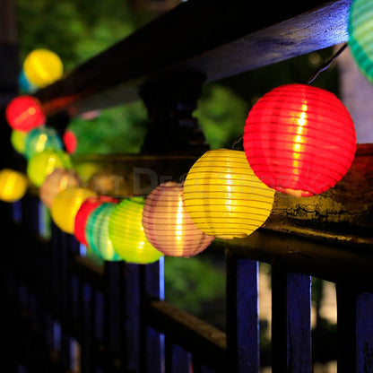 Rynx | Solar-powered LED Silk Lantern Light String