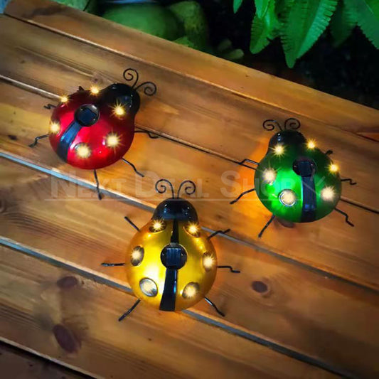 Rynx | Solar-Powered Metal Ladybug Light