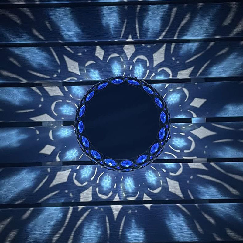 Rynx | Solar-powered mosaic lantern with LED garden lighting