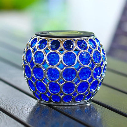 Rynx | Solar-powered mosaic lantern with LED garden lighting