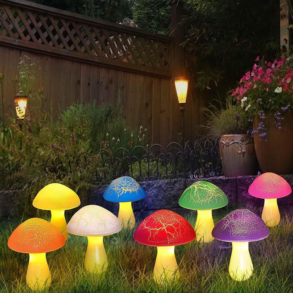 Rynx | Solar-powered mushroom garden stake light