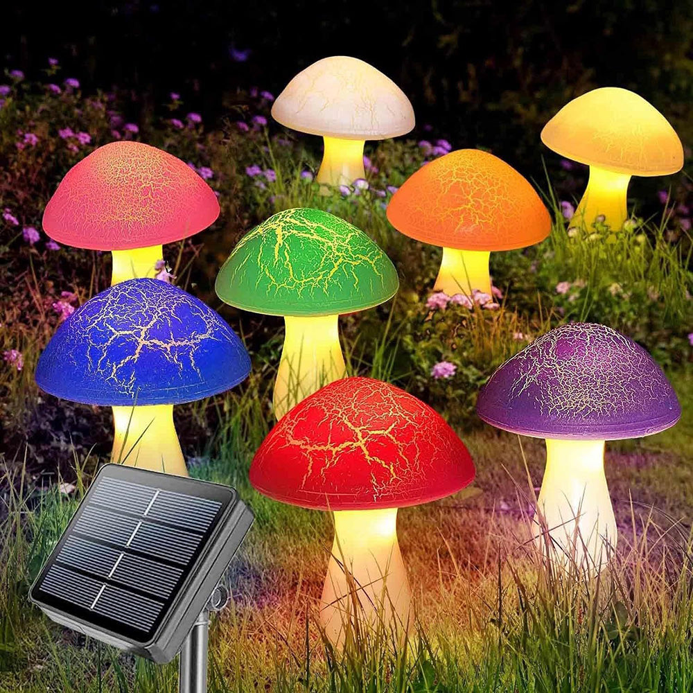 Rynx | Solar-powered mushroom garden stake light