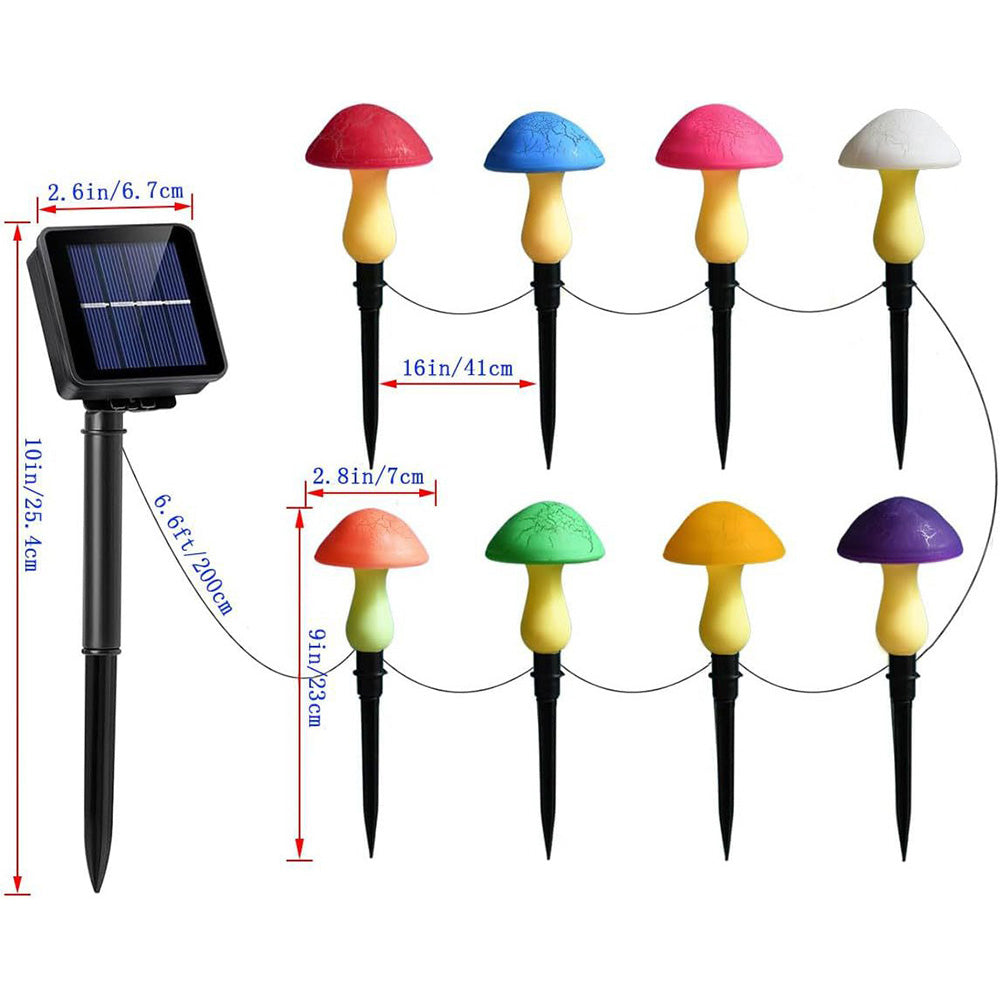 Rynx | Solar-powered mushroom garden stake light