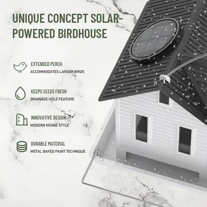 Rynx | Solar-Birdhouse with LED – Illuminating Garden Lantern & Feeder Station in one!