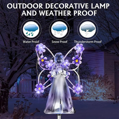 Rynx | Solar-powered angel garden light – Waterproof memorial decoration for outdoor areas!