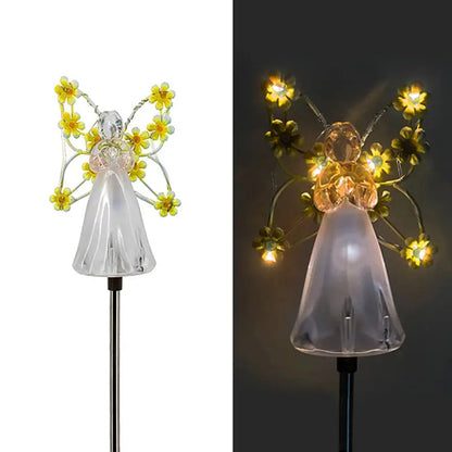 Rynx | Solar-powered angel garden light – Waterproof memorial decoration for outdoor areas!
