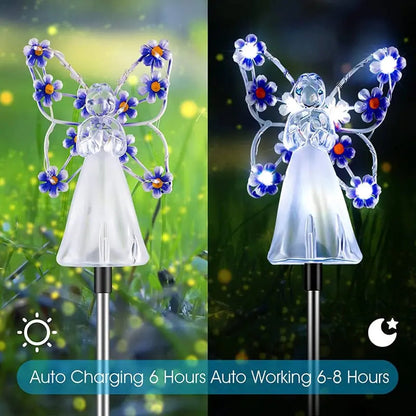 Rynx | Solar-powered angel garden light – Waterproof memorial decoration for outdoor areas!