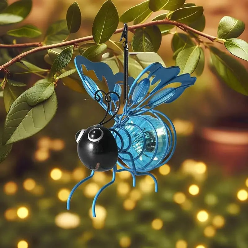 Rynx | Solar-powered Hanging Lamp "Bee" – Weatherproof LED Decoration for Garden & Balcony