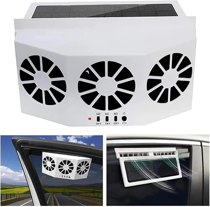 Rynx | Solar-powered Car Fan – Cordless & Compact