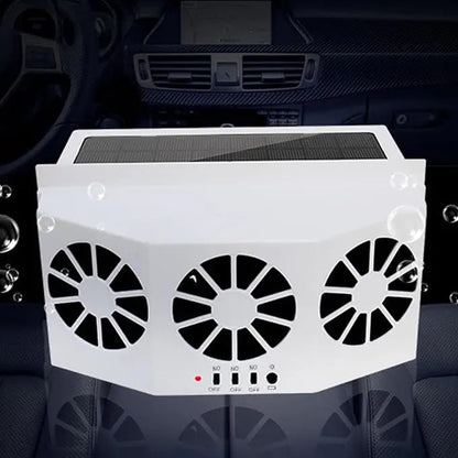 Rynx | Solar-powered Car Fan – Cordless & Compact