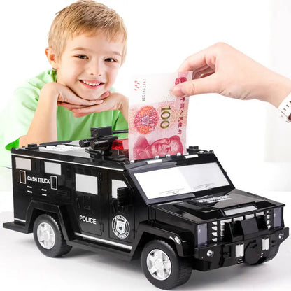 Rynx | Piggy bank in police car design for children