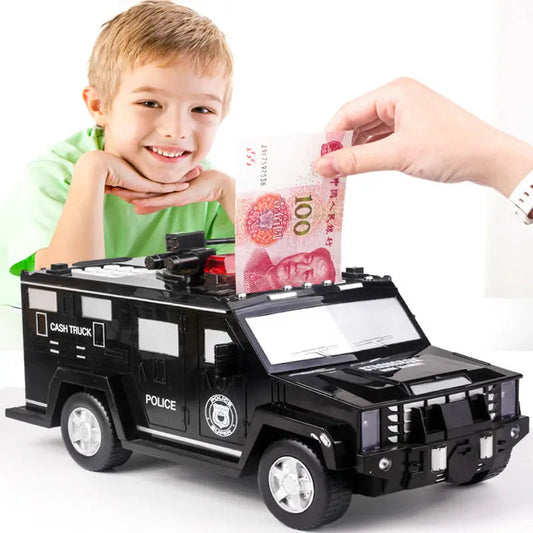 Rynx | Piggy bank in police car design for children