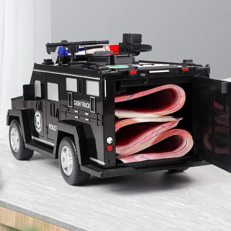 Rynx | Piggy bank in police car design for children