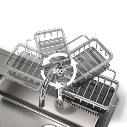 Rynx | Faucet sink organizer – stainless steel, compact and practical