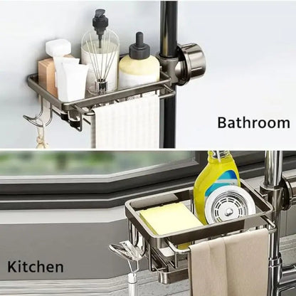 Rynx | Faucet sink organizer – stainless steel, compact and practical