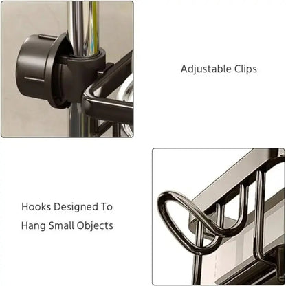 Rynx | Faucet sink organizer – stainless steel, compact and practical