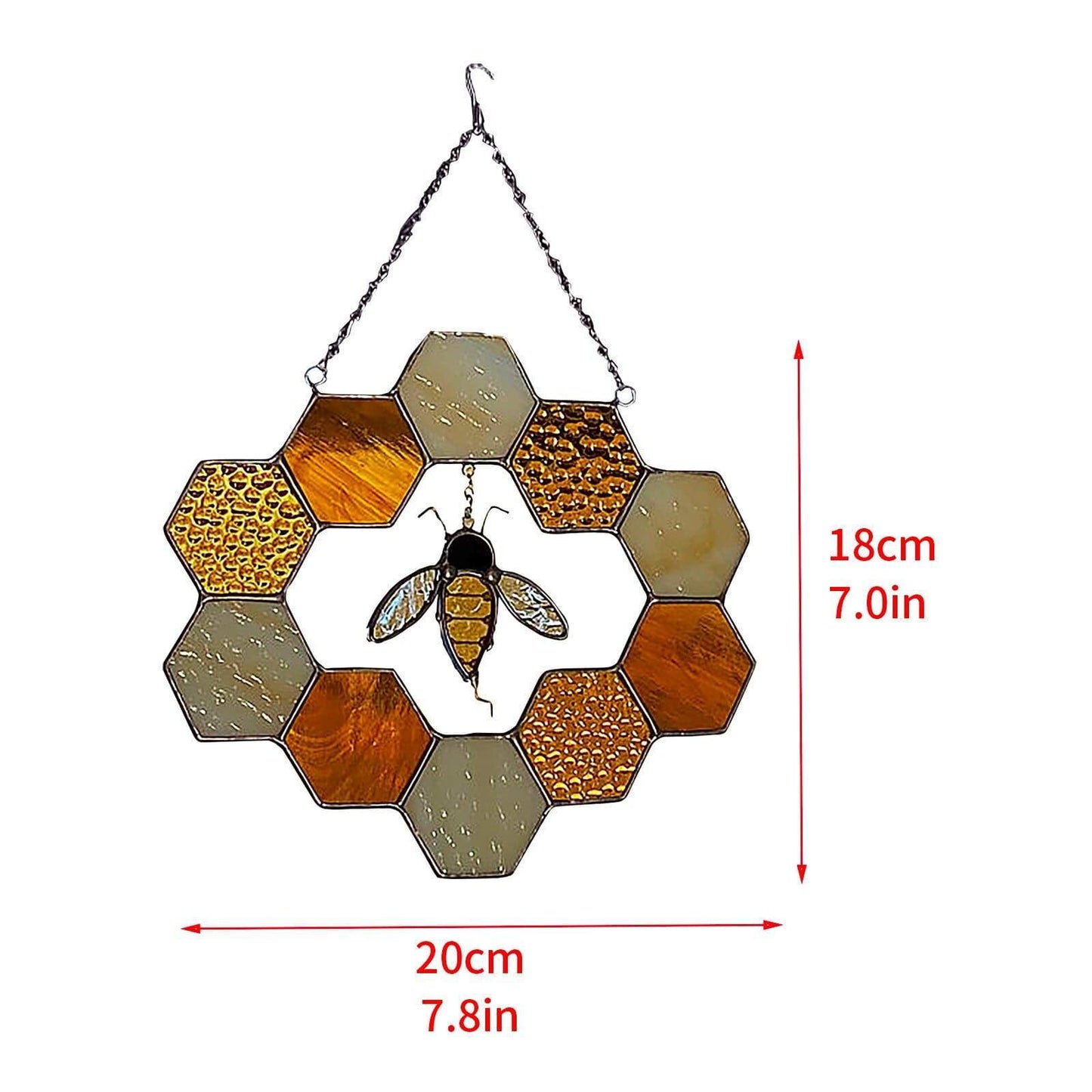 Rynx | Stained Glass Honeycomb Charm Suncatcher