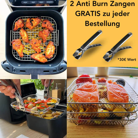 Rynx | Stackable Frying Baskets - More Space, Better Cooking