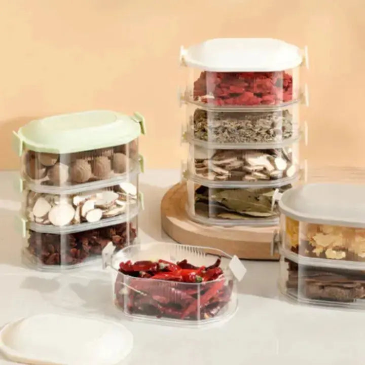 Rynx | Stackable multi-layer spice box (5 pieces)