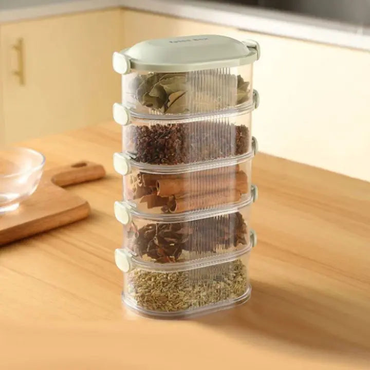 Rynx | Stackable multi-layer spice box (5 pieces)
