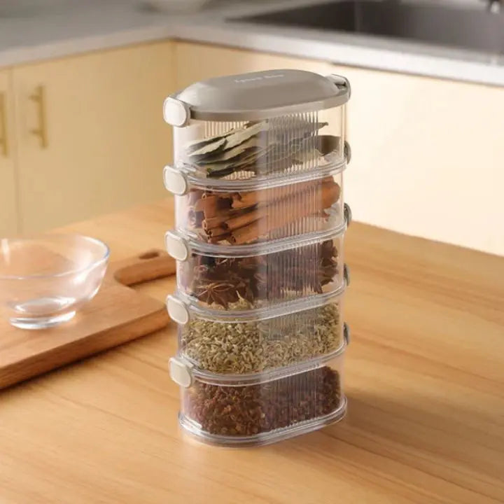 Rynx | Stackable multi-layer spice box (5 pieces)