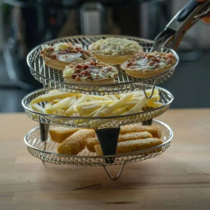 Rynx | Stackable Stainless Steel Air Fryer Rack Set (3 Pieces)