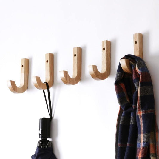 Rynx | Hookelier Timeless Birch Wood Wall Hooks | Minimalist Design | Practical & Decorative