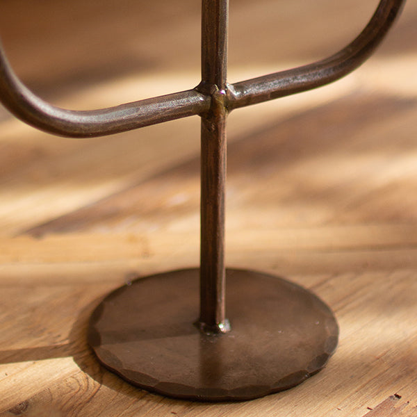 Rynx | Antique finish candle holder
