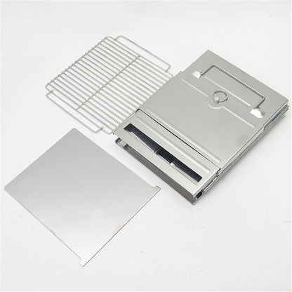 Rynx | Portable Stainless Steel Folding Barbecue Stove Charcoal Barbecue Grill Outdoor Camping Wood Stove