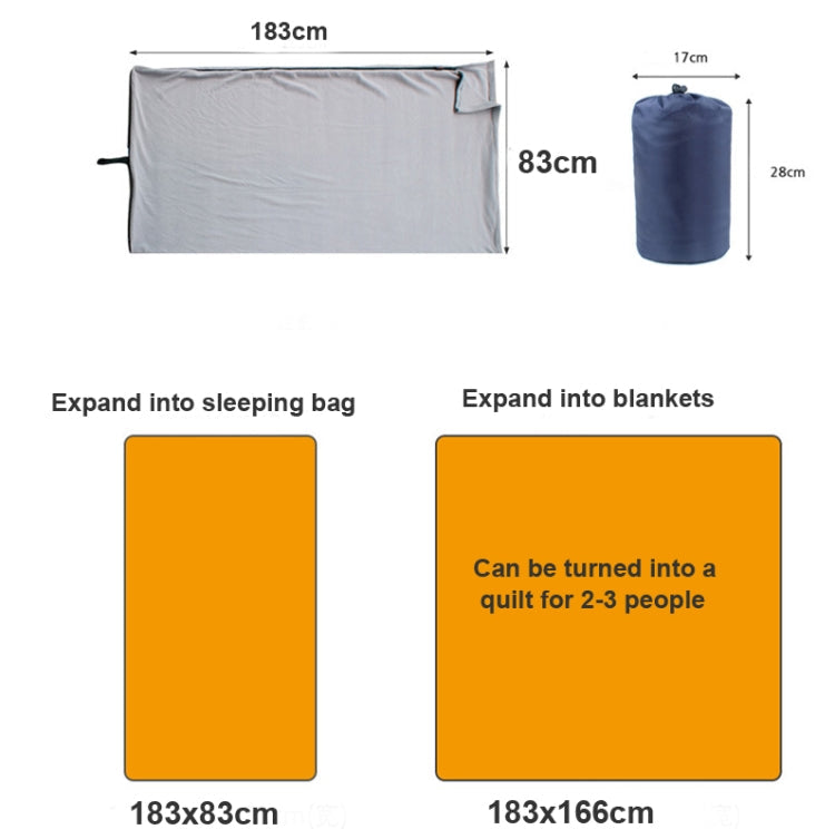 Rynx | Outdoor Fleece Sleeping Bag Camping Trip Air Conditioner Dirty Sleeping Bag Separated