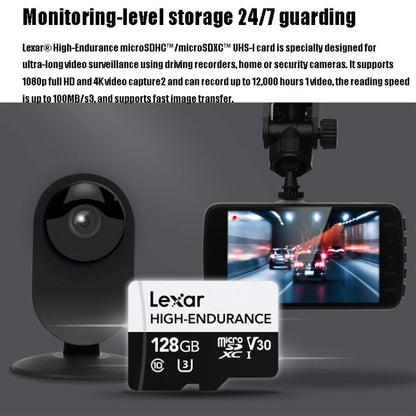 Rynx | Lexar MicroSDHC 128GB High Performance Dashcam Video Surveillance Camera TF Memory Card Video Card