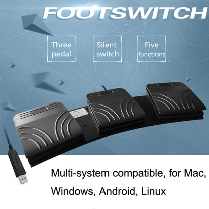 Rynx | FS2020TU CF Footswitch Foot Pedal Keyboard Control Mouse Game Combination Pedal (photoelectric silent)