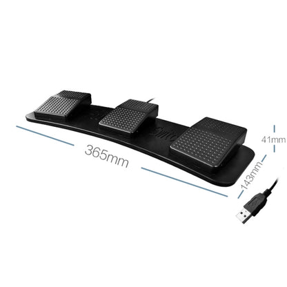 Rynx | Pcsensor FS23 CF Foot Pedal Switch Keyboard Control Mouse Game Combination Pedal (Mechanical Sound)
