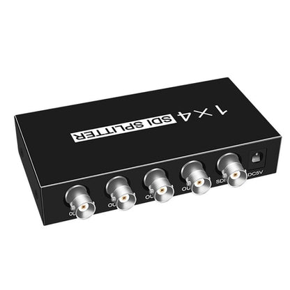 Rynx | 1 In 4 Out SD-SDI / HD-SDI / 3G-SDI Distribution Amplifier Video SDI Splitter (UK Plug)